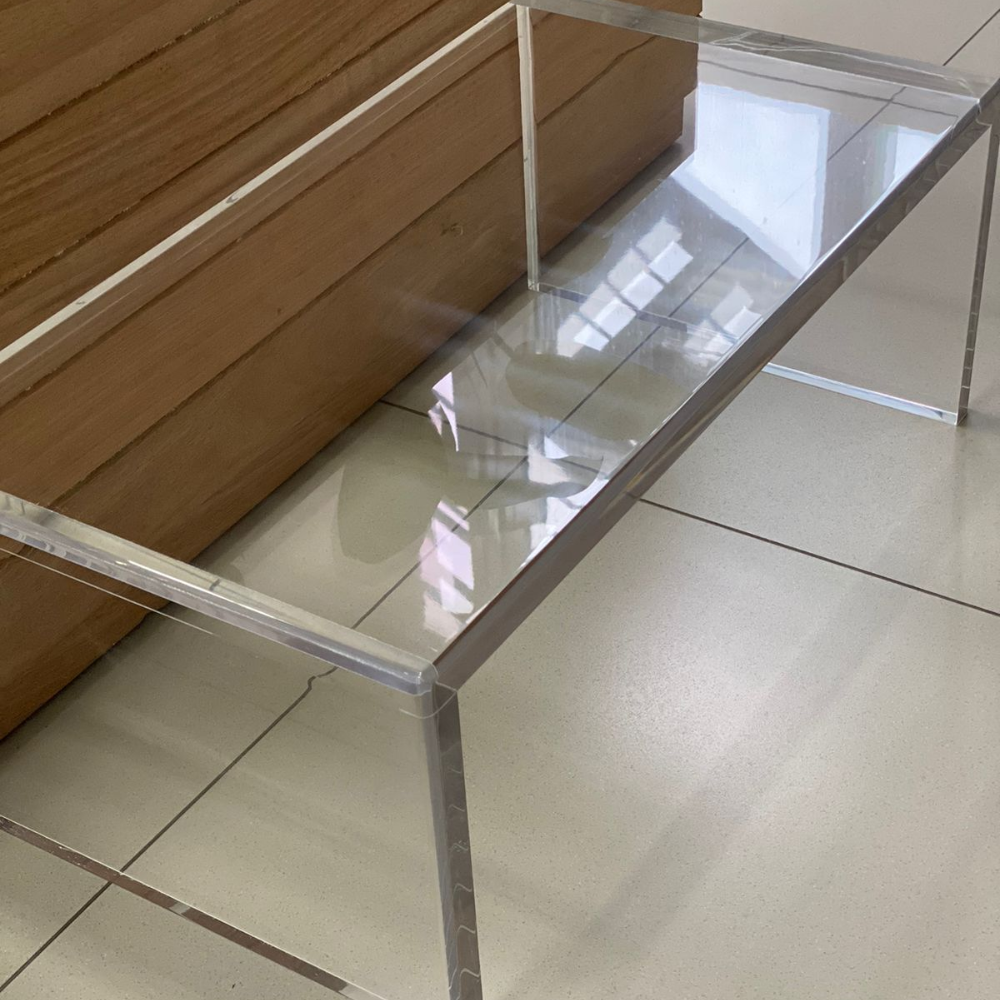 MESA DE ACRILICO  35CM X 65CM X 25CM X 25MM, , large